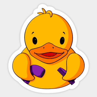 Hairdresser Salon Rubber Duck Sticker